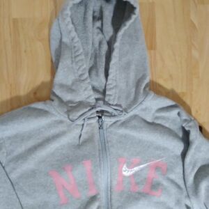 Nike Spell Out Zipper Hoodie Sweatshirt